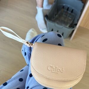 Beige Leather Wristlet - Chloe Parfum